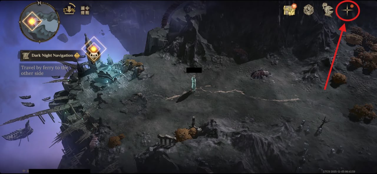 Click the + icon in the top-right corner of Dragonheir Silent Gods